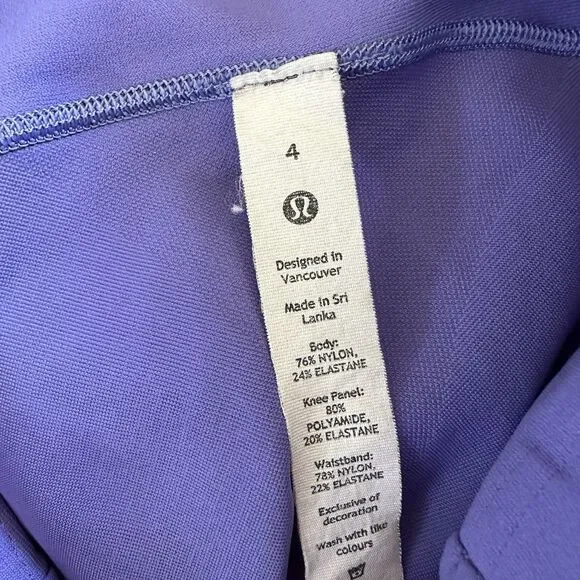 Lululemon Sense Knit HR running tight Charged Indigo Size 4 Leggings - Picture 7 of 7
